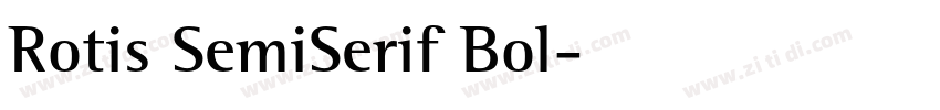 Rotis SemiSerif Bol字体转换